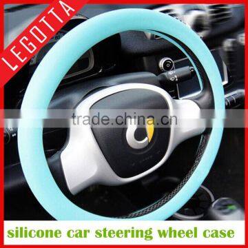 2015 good selling popular silicone colorful fashionable steering wheel cover