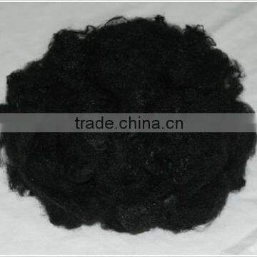 Black Colored Carbon Fiber Polyester Staple Fiber for Spinning