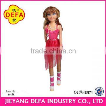 Plastic vinyl barbiee dolls with high quality for wholesale