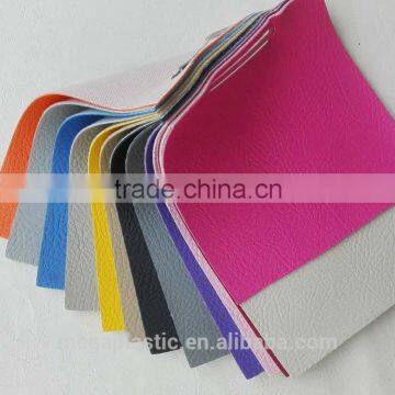 Embossed PVC artificial leather use for car seat leather, sofa leather usage