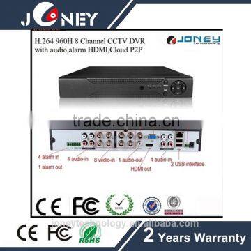 8ch Full HD1080p Camera DVR recorder,960H / HVR(hybrid mode)