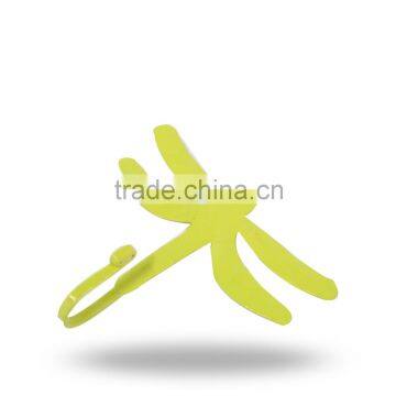 Designer Yellow Butterfly Hook Metal Finish