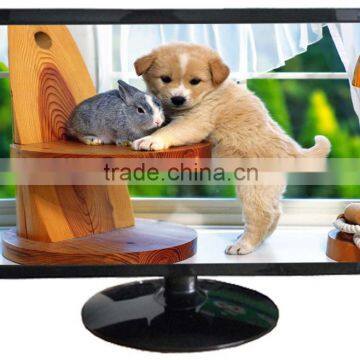 widescreen black color wall mount desktop 12v 19 inch led monitor