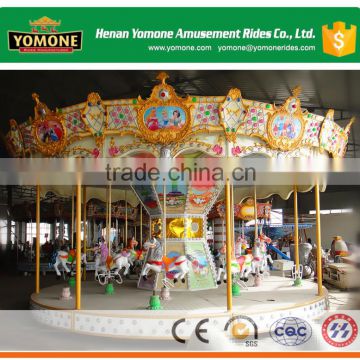 Park attractions of kiddie games amusement merry go round/carousel horses rides for sale