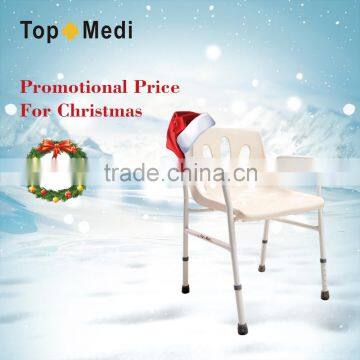 Topmedi Aluminum handicap bath shower chair with seat for bathroom&toilet(handicap chairs)