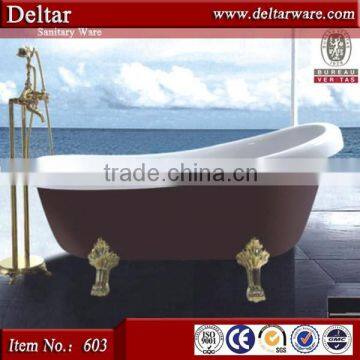 1.5m Length Royal Acrylic Clawfoot Corner Bathtub, Europe Style Tubs Removable Bathtub, Custom Size Bathtubs photo-2