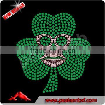 Hot Sale Motifs Wholesale Irish Rhinestone Appliques for T Shirts photo-3