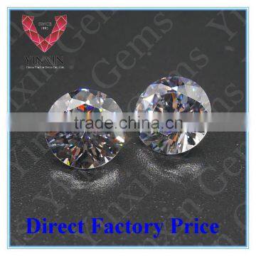 5.0mm White Color Round Shape Cubic Zirconia Fashion in Stock Factory