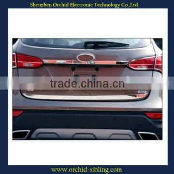 good quality plastic chrome trunk lid moulding for hyundai santafe IX45 12'~on use