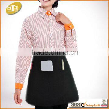 65 Polyester 35 Cotton Waist Black Apron