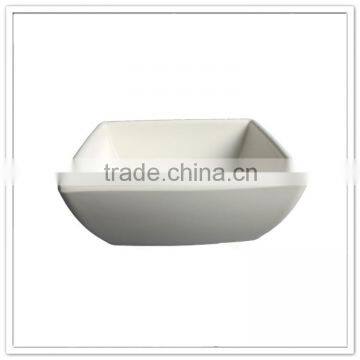 Food Melamine Material Green & White Double Color Two Tone Hotel Plastic Large Bowls photo-5