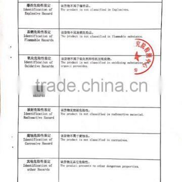 Certification for Safe Transport of Chemical Goods