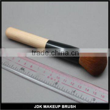 World brand vegan sandal wood powder brush cosmtic burlywood brown hair powder brush for makeup studio