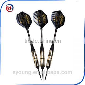 Darts 24 Grams, Brass Barrels And Features Steel Tips, 6 Aluminum Shafts, 3 PET Flights.