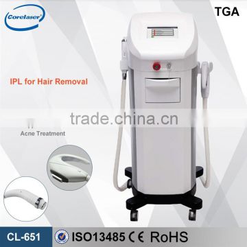 515-1200nm Portable ND YAG LASER IPL RF E Light Pain Free 4 In 1 Mutifunction Laser Salon Beauty Equipment