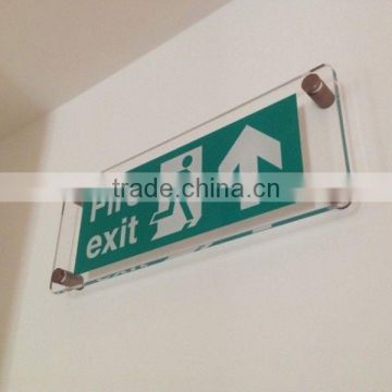 Customized acrylic exit sign acrylic letter sign led acrylic exit sign