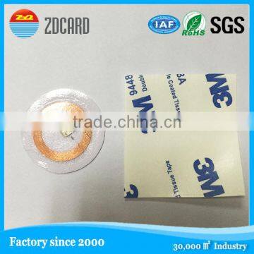 plain white HITAG 1 125khz rfid sticker tag