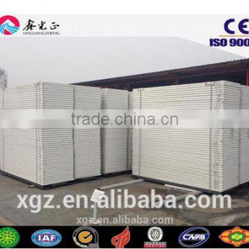 wall and roof EPS/PU rock wool sandwich panel board used for steel house
