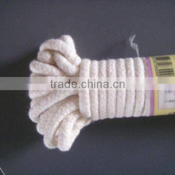 Braided cotton rope natural white cotton rope