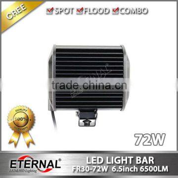 6.5in 72W Quad Row Powersports off Road 4x4 ATV UTV Racing Led Light Bar Driving Lamp photo-4