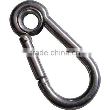 Steel Snap Hook, metal carainer spring clip hook