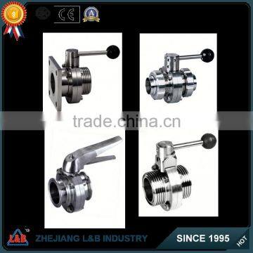 Stainless steel china suppliers sanitary butterfly valve