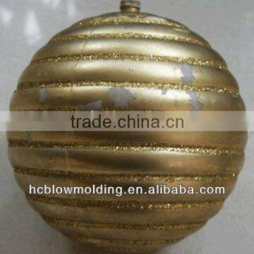 OEM Blow Molding Plastic Large Christmas Balls Plastic Christmas Shinny Ball photo-3