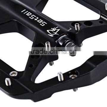 1 Pair SETSAIL 035 Mountain Bike Pedals Suitable for BMX Road Bicycle Fixed Gear With 3 Bearings 9/16 Inches Bicycle Pedals photo-5