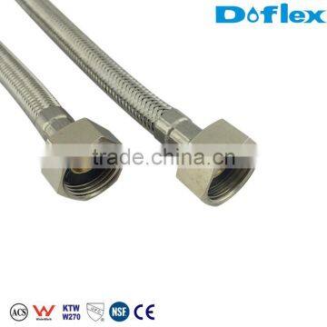 Doflex ACS SGS CE certificate high pressure braided stainless steel -1/2 inch I.P.Female straight thread x1/2inch