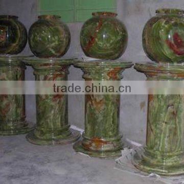 Handemade Good Price High quality Western MULTI GREEN ONYX PEDESTALS COLLECTIONS