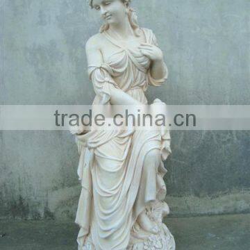 European design of resin lady statue