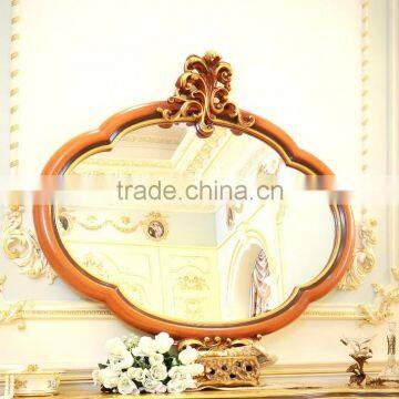 New Design French Rococo Bedroom Furniture Wooden Carving Dressing Makeup Table With Mirror/ Elegant Vanity Dresser Table Set photo-2