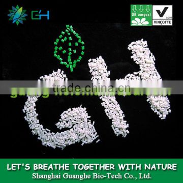 GH401 biodegradable compostable cron starch PLA plastic resin/pellet for injection molding