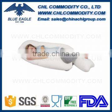 Oversize Pregnant Sleep Body Maternity Belly Contour Pillow With Easy On-off Zippered Washable Cotton Cover photo-5