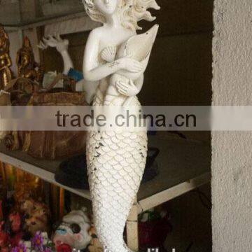 Resin abstract art wall unpainted resin mermaid souvenirs