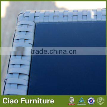 Outdoor Furniture Cover Grey Color Outdoor Sofa With Blue Cushion photo-5