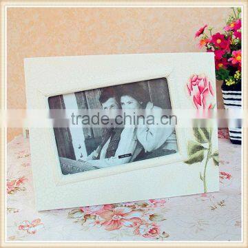 Creative Wooden Photo Frame For Home Decor With Flower