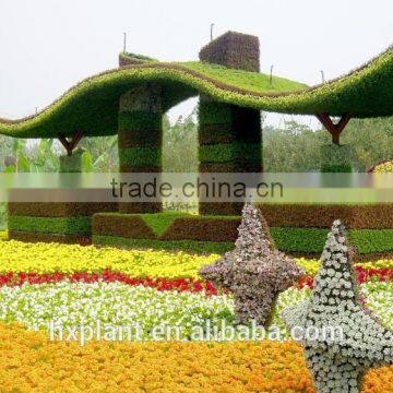 small home sculpture aritificial green sculpture plastic fake plant plastic green sculpture