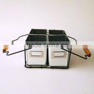 Organizer Office Desk Tidy Kids Pencils Storage Holder Metal Caddy Pen Container Basket photo-5