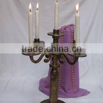 Aluminium Candelabra Antique Finish,Metal Candle Holder