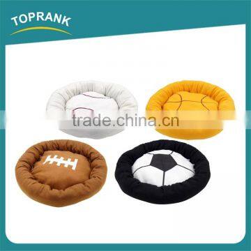 Custom design sport balls style soft plush pet dog cushion