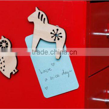 Handmade Lovely Owl Wooden Fridge Magnet photo-2