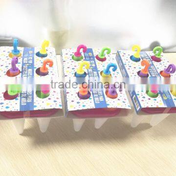 BPA FREE 100%6 Terms Plastic Ice Popsicle Mold/Umbrella Shap Plastic Ice Cream Mold