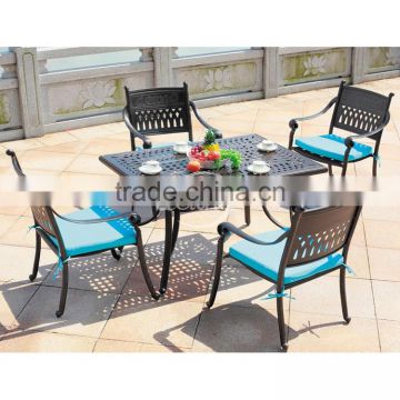 patio aluminum casting table and chair set outdoor furniture