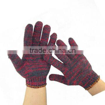Red Palm Cotton Safety Gloves Working Gloves Safety Gloves Work Gloves Knitted Gloves, Industrial Gloves, Garden Gloves photo-5