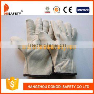 DDSAFETY Auto Luva De Couro Driver Cow Grain Leather Driver Gloves Without Lining Driver Driving Glove Safety Gloves