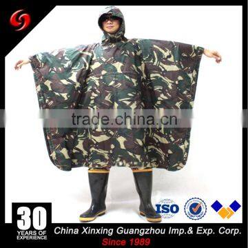 2017 Custom Printed PVC Rain Ponchos Military Raincoat photo-2