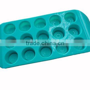 Cute 15 Cup Round Chocolate Shape Silicone Ice Maker Factory in Shenzhen China photo-2