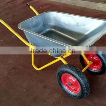 Manufacturer of Two Wheel Zined Construction Wheelbarrow for Wholesaler photo-2