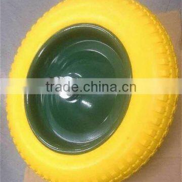 PU foam wheel 3.25-8 with axle